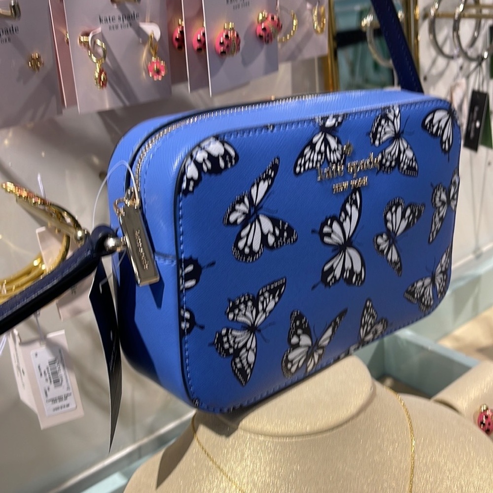 Kate Spade Staci Butterfly Sky Printed Mini Camera Bag, 
Blue Multi 
NWT - Picture 2 of 16